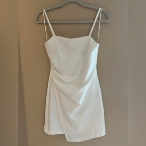 Zara Elegant White Spaghetti Strap Dress